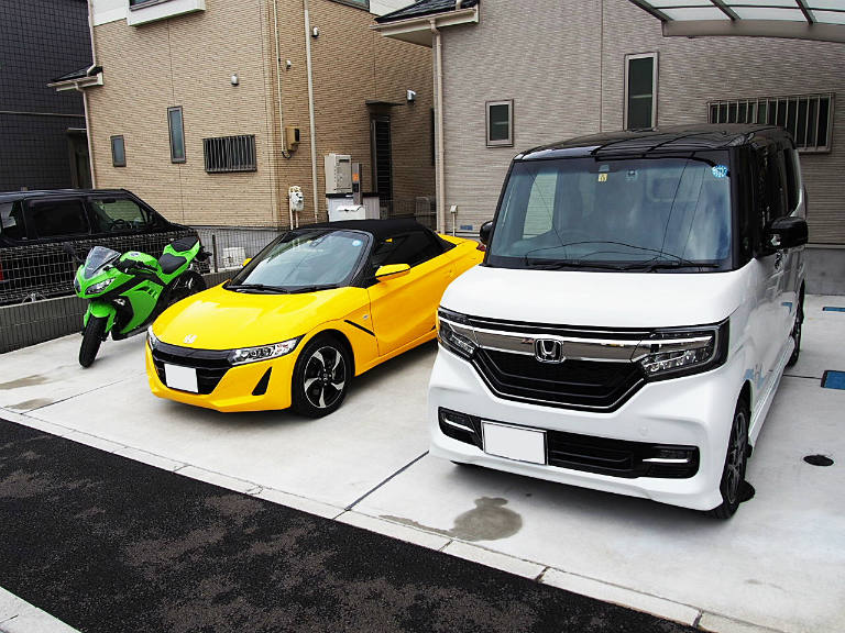 父のS660と一緒に記念撮影!