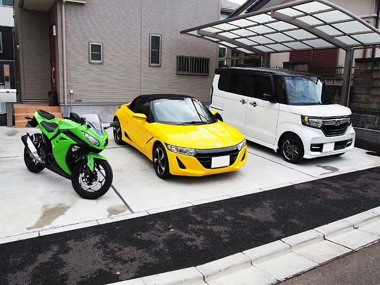 父のS660と一緒に記念撮影!