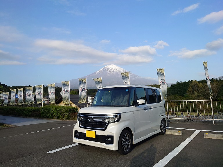 日本1の愛車で日本1の富士山