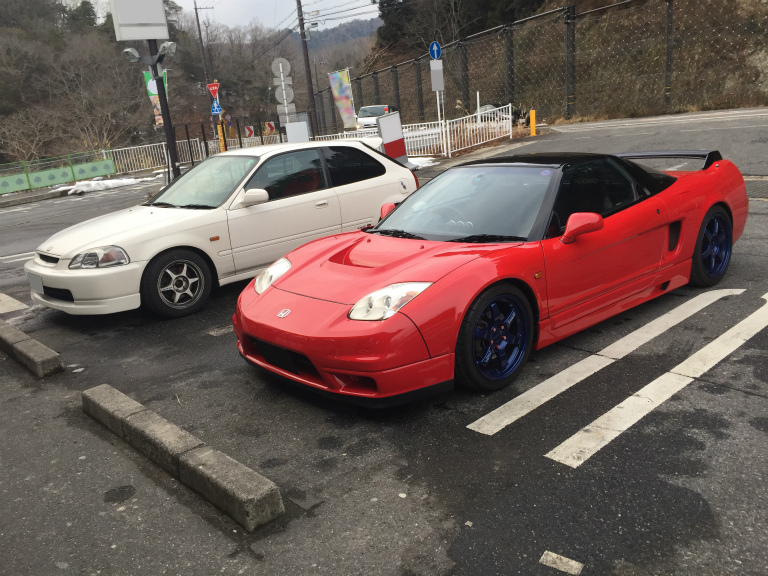 俺のNSXと友人のEK9