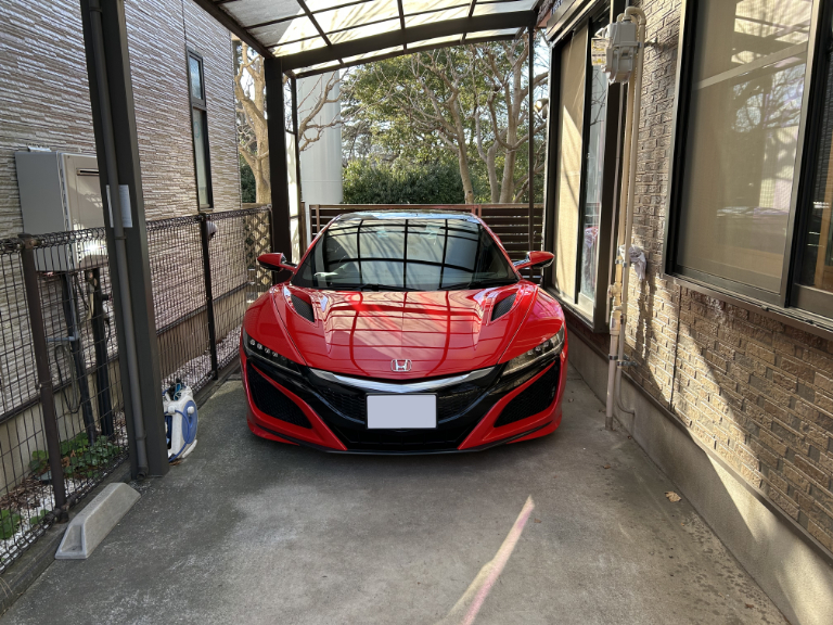 我が家のNSX君の駐車場事情