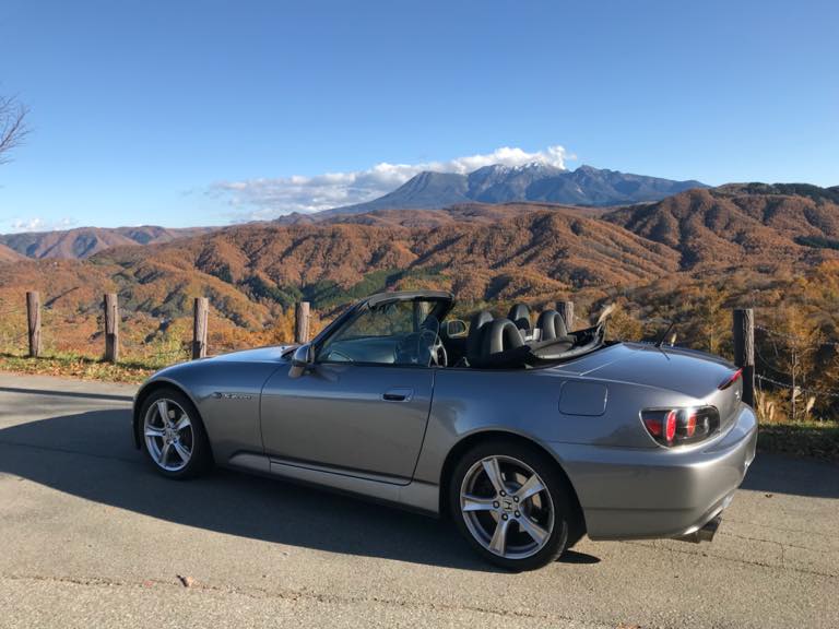 秋の飛騨御嶽山とS2000