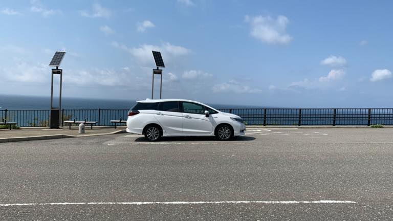 青空と海と愛車と…