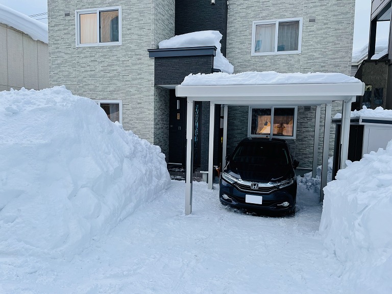 寒さに耐え雪道に耐え家族を守る！