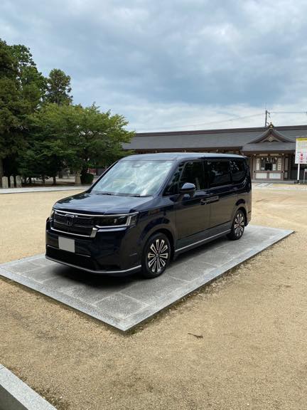 納車日に安全祈願