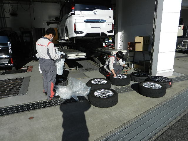 冬タイヤ交換完了