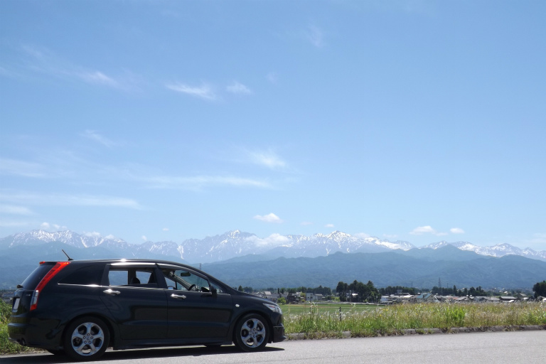 ストリームと立山連峰