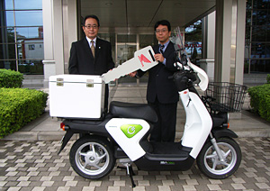 協力企業への納車(オプション装着車) 協力企業への納車(オプション装着車)