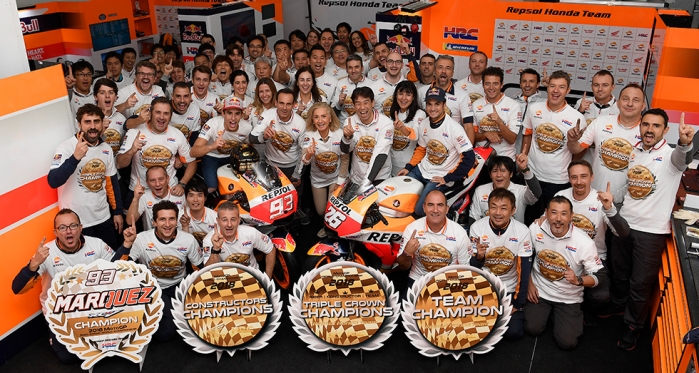 Honda Fimロードレース世界選手権motogpクラスで2年連続三冠達成