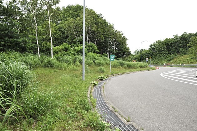 出口側の様子です。