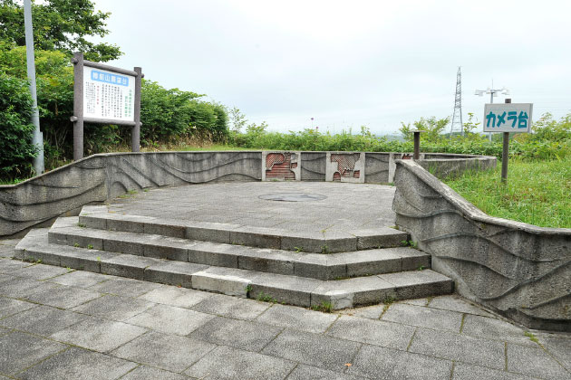 展望台です。わんこと一緒に記念写真を撮影しましょう！