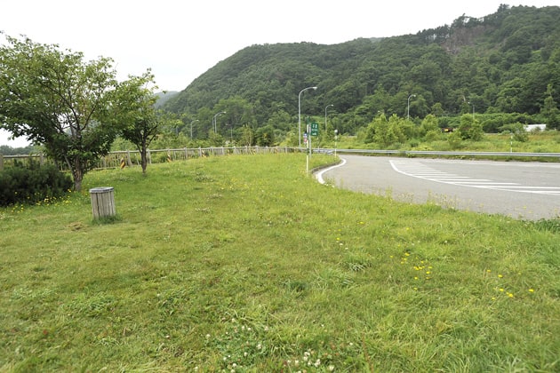 出口側に緑地がありますよ。