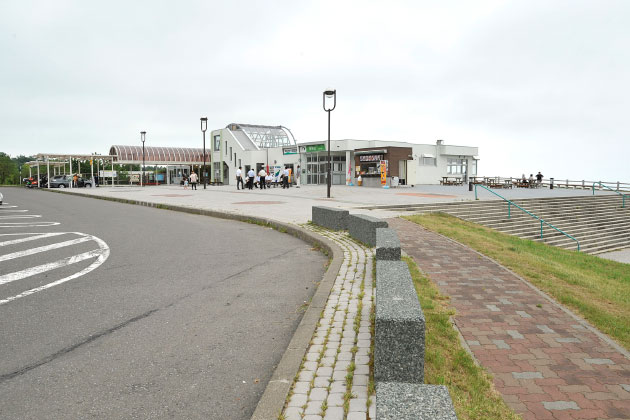 出口側の様子です。