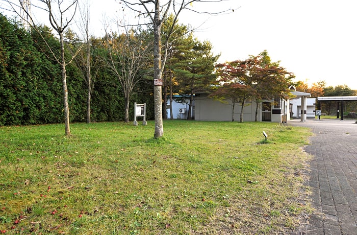 建物のすぐ隣にも緑地が。お散歩に良いですね！