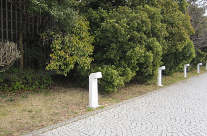 お散歩をするには緑地が良いですね。