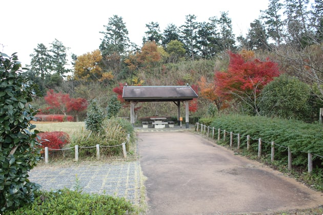 緑地にはあずまやがあります。