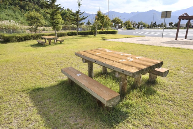 こちらは、出口側の緑地です。