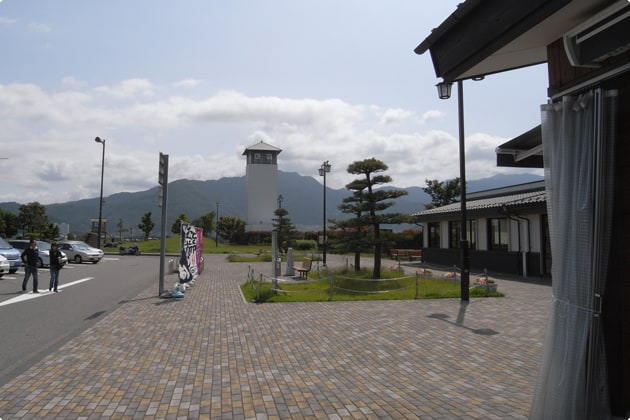 広々とした歩道でわんこも楽々。