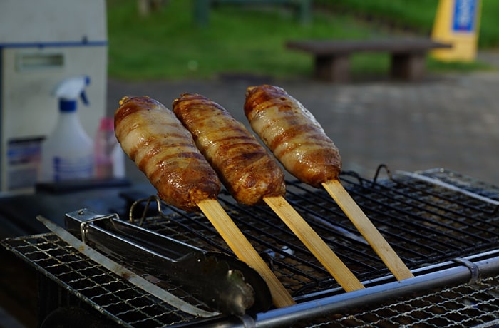 「にくまき棒」はボリュームたっぷり！
