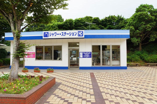 シャワーステーションでリフレッシュ！