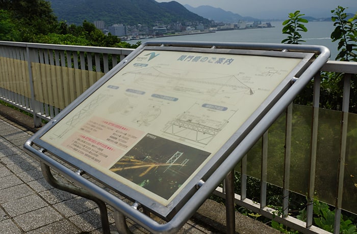 「関門橋」の案内板です。