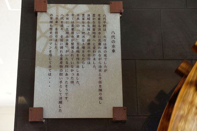 「八代の水車」の説明です。読んでみましょう！