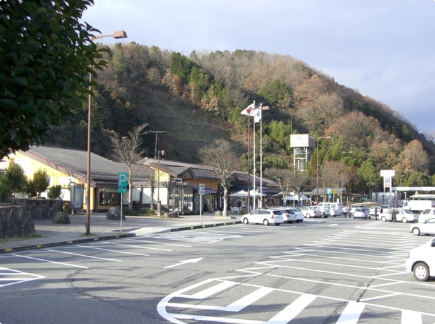 緑に囲まれた静かなサービスエリアです。