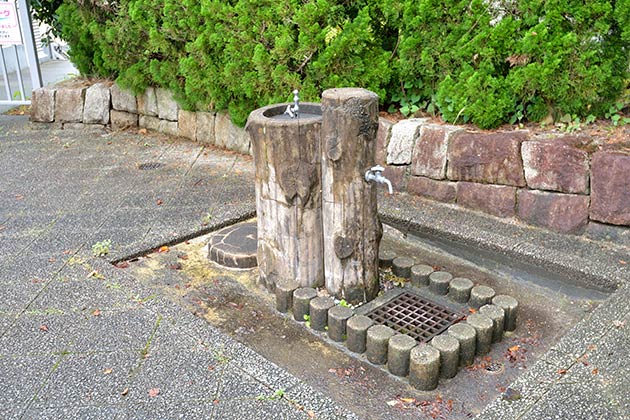 そのそばには水飲み場があります。