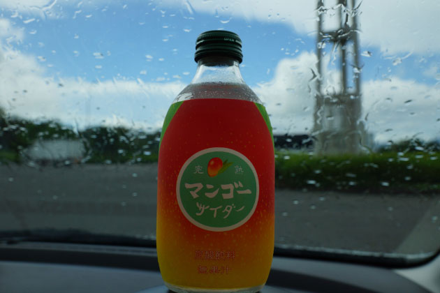 宮崎名産のマンゴーをギュッと凝縮した「完熟マンゴーサイダー」。お土産にいかがですか？