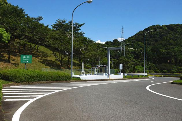 出口側の様子です。