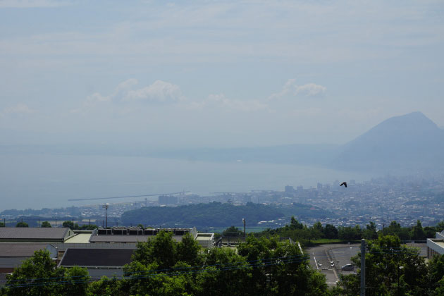 お天気が良い日は、別府湾が目の前に広がります。