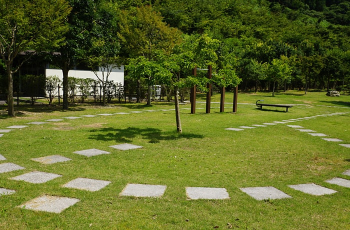 入り口側の緑地です。