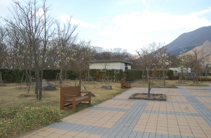 建物の反対側に休憩コーナーがあります。