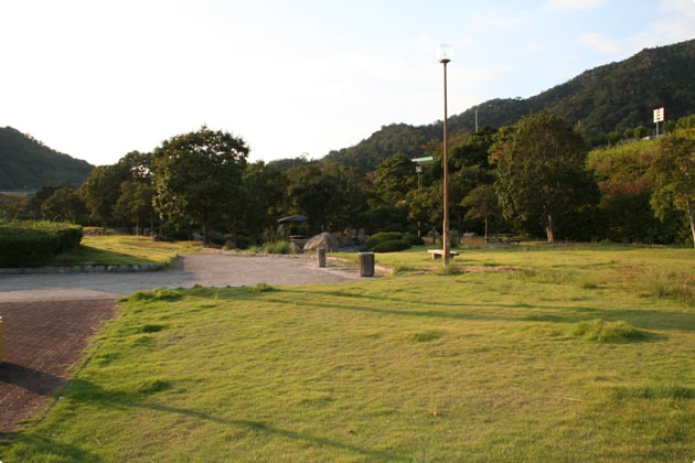 芝生の広場もあります。