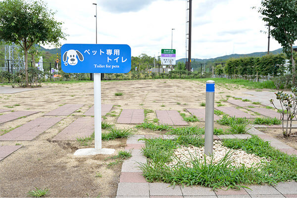 わんこ専用のトイレもあります。