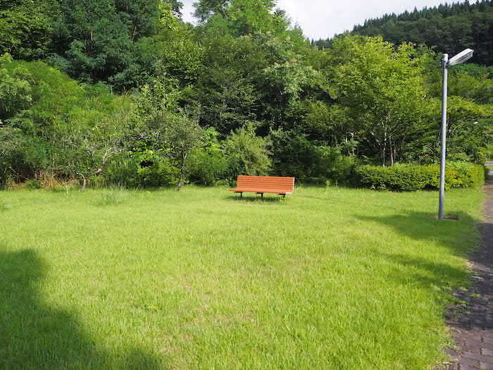 小さな緑地があります。