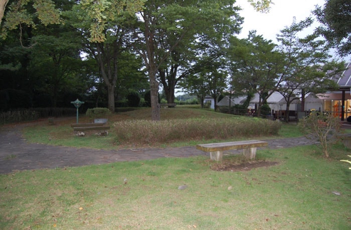 緑地内にはベンチも設置されています。