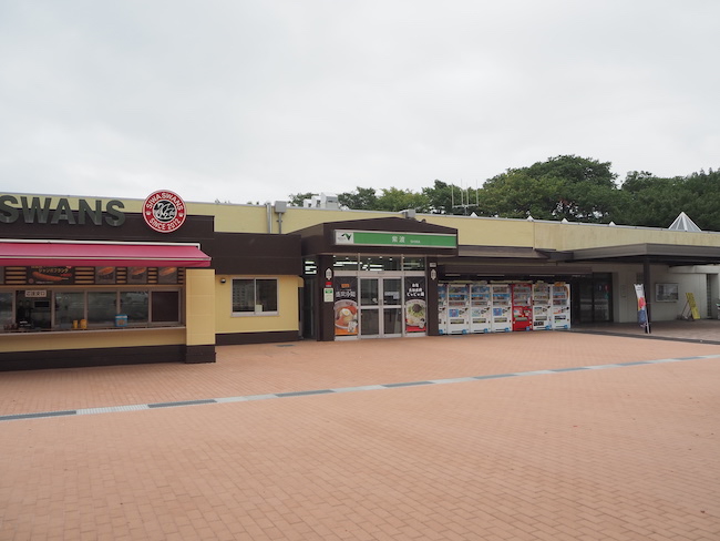 広めの緑地があるわんこにやさしいSAです。