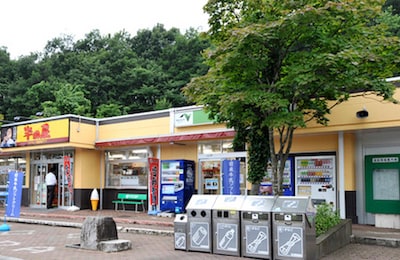 緑豊かなパーキングエリアです。