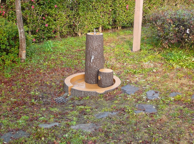 水飲み場があります。わんこの水分補給も忘れずに。