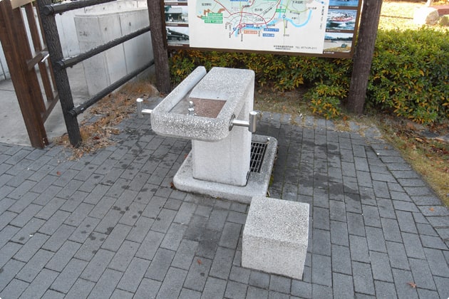 内回り側にも水飲み場があります。