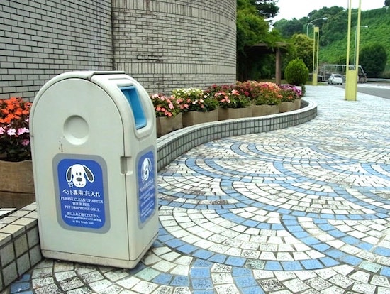わんこ専用のゴミ箱が設置されています。