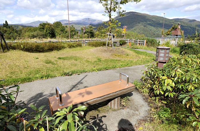 ベンチに座って、景色を楽しむのも良いですね。