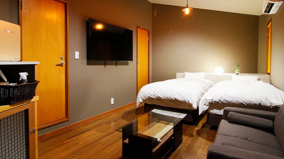 わんちゃんと泊まれる離れのお部屋①（和洋室）