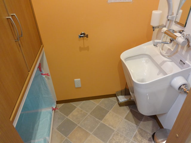 こちらはわんこ専用トイレ。