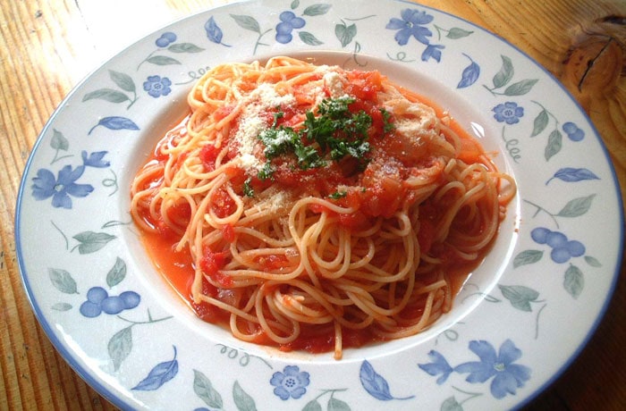 「パスタ」もおいしそう！トマトソース味だけでなく、コンソメ味など、他では味わえないメニューが揃っています。