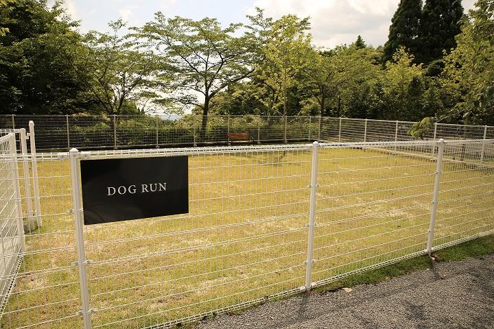 宿泊客には専用ドッグランも用意されている
