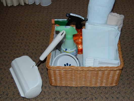 充実したわんこ用アメニティ。