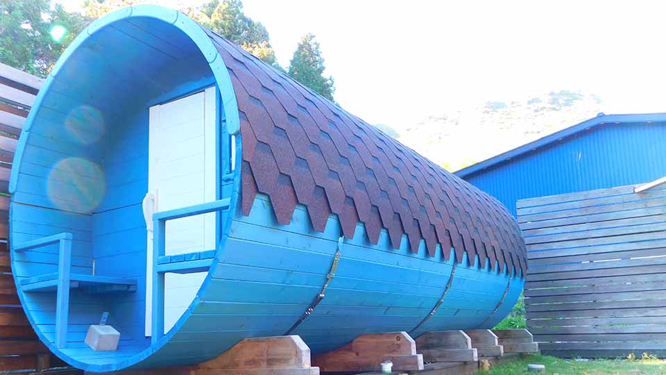 日帰りサウナ（Barrel Sauna）
