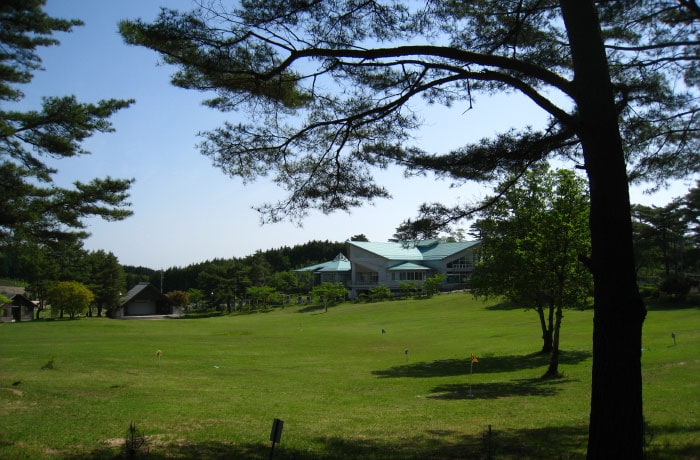 ドッグランのそばには緑豊かな公園があります。